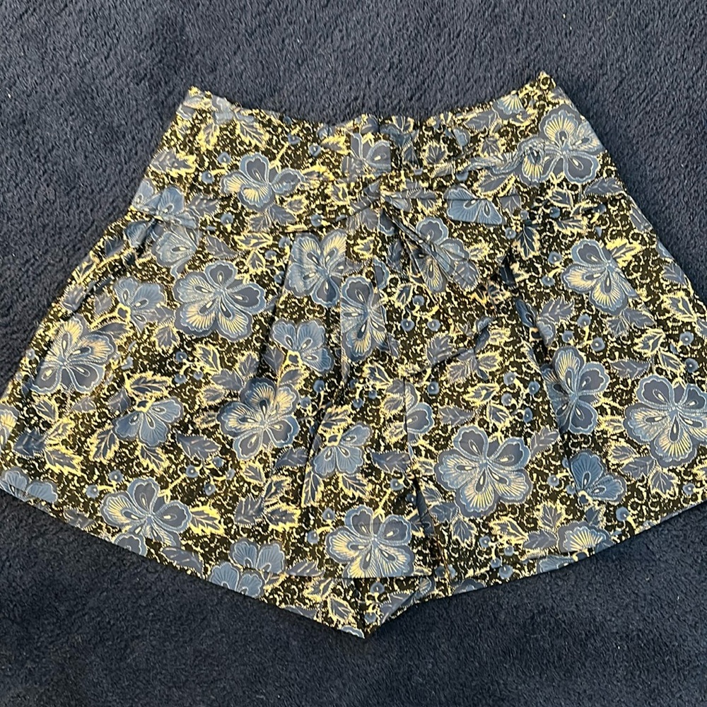 Ulla Johnson high waisted floral cotton shorts